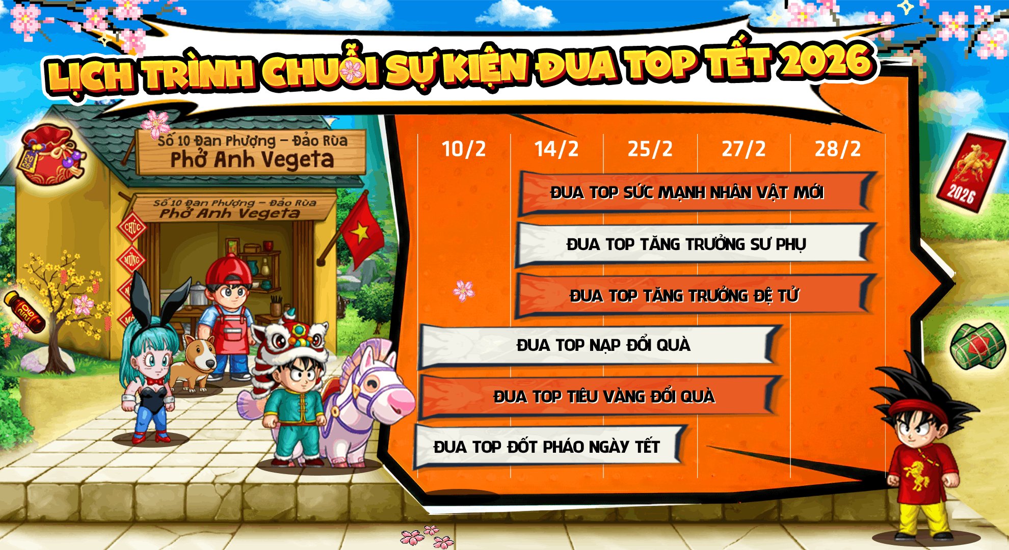 🎉 RA MẮT CHUỖI SỰ KIỆN ĐUA TOP NGÀY TẾT 2026 | NGỌC RỒNG AWAKEN 🎉