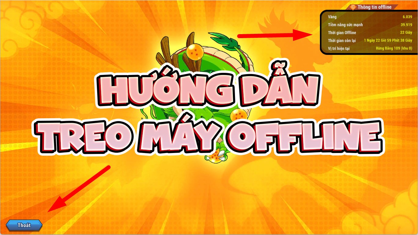 📢 HƯỚNG DẪN TÍNH NĂNG TREO MÁY OFFLINE | NGỌC RỒNG AWAKEN