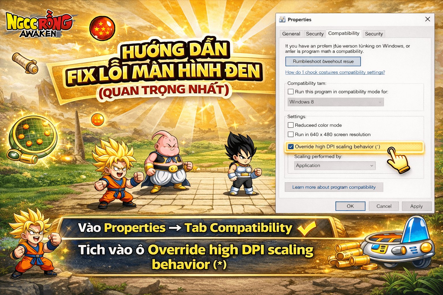 cách sửa lỗi màn hình đen NRO